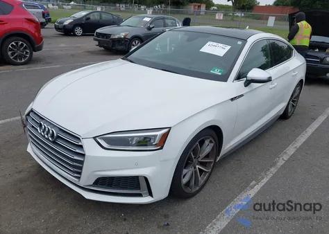 2018 Audi S5 3.0T Premium Plus from USA, damaged, VIN WAUC4CF51JA020000